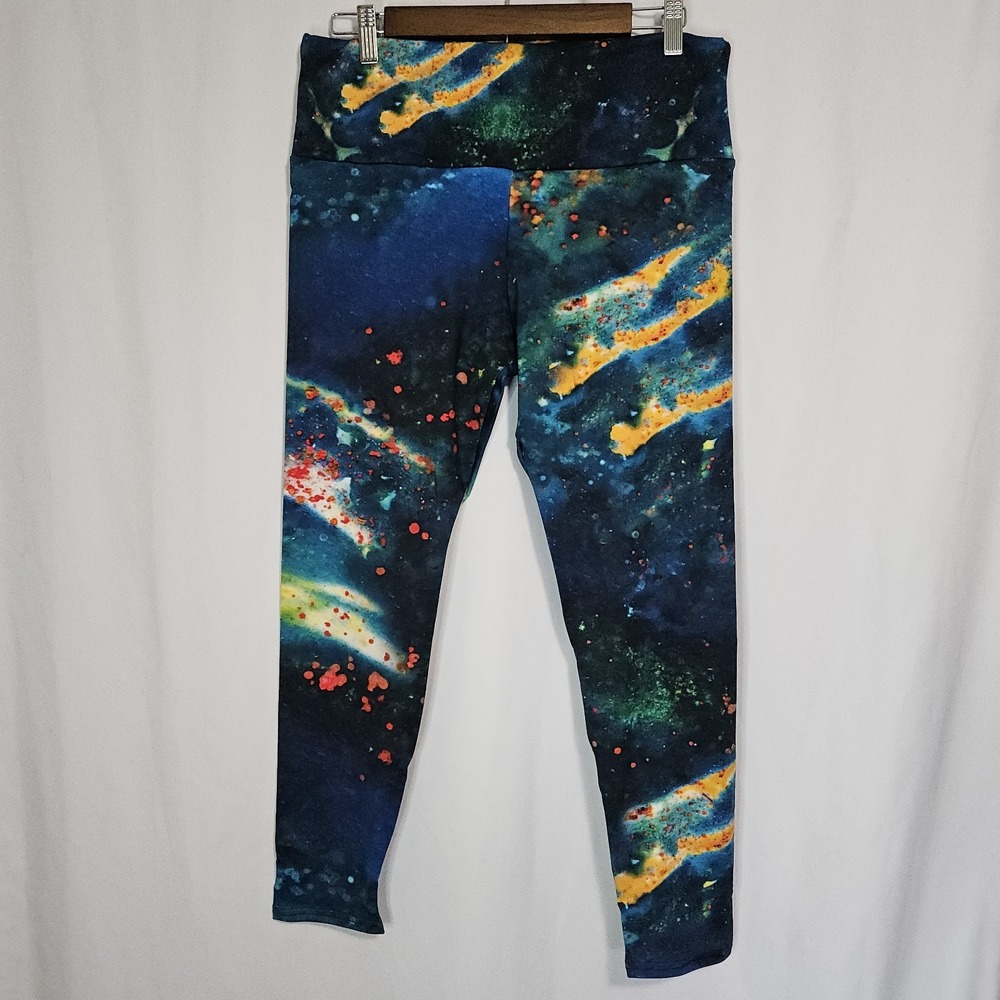 Leggings Womens XL Multicolor‎ Excellent Agstract Apparel Galaxy Space Core Yoga